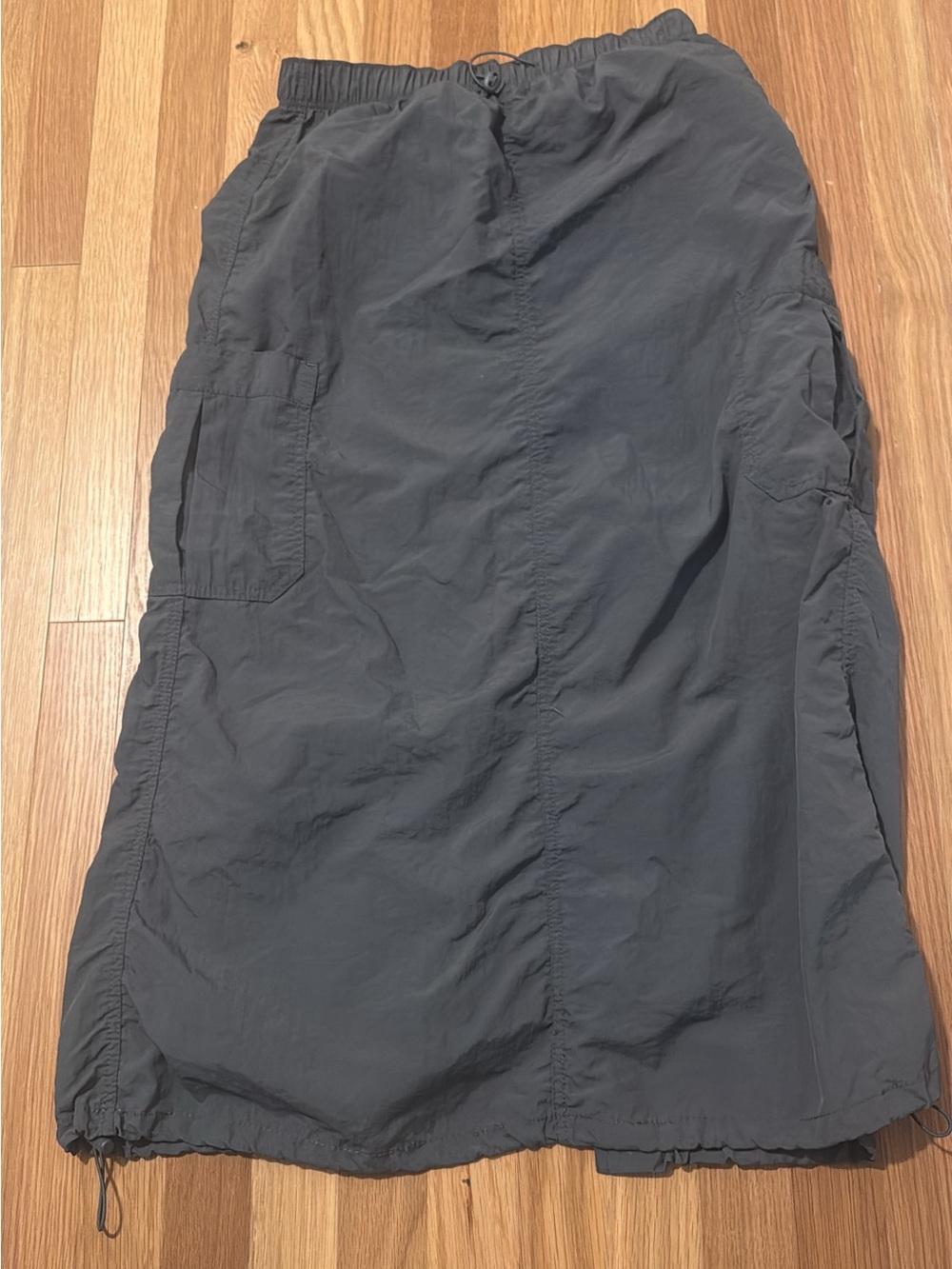 Love Tree Dark Gray Maxi Cargo Skirt